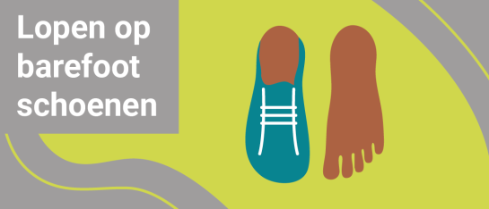 Lopen op barefoot schoenen voetentraining