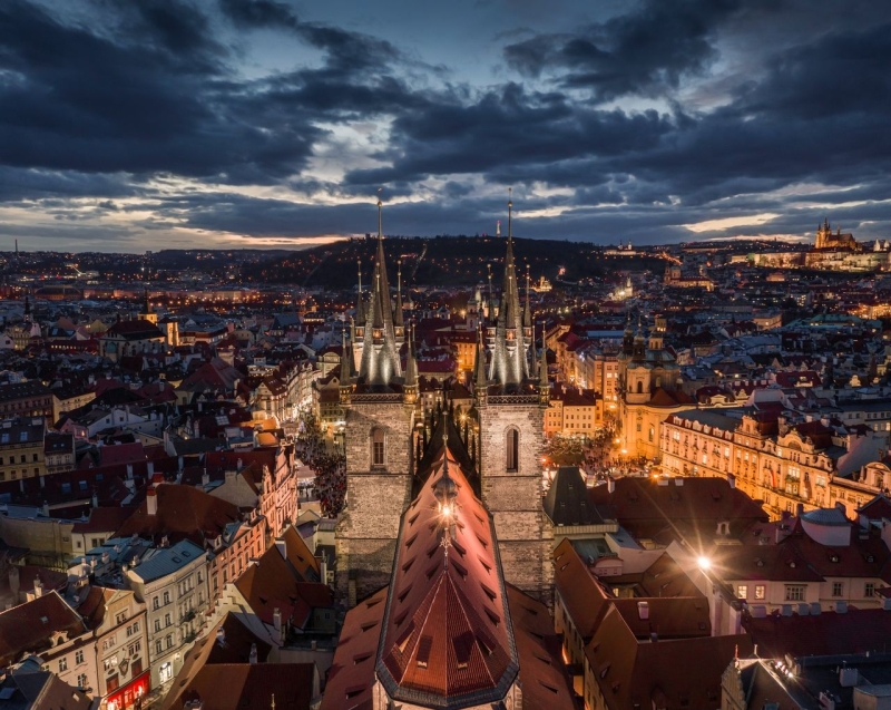 Kerstmarkten Praag