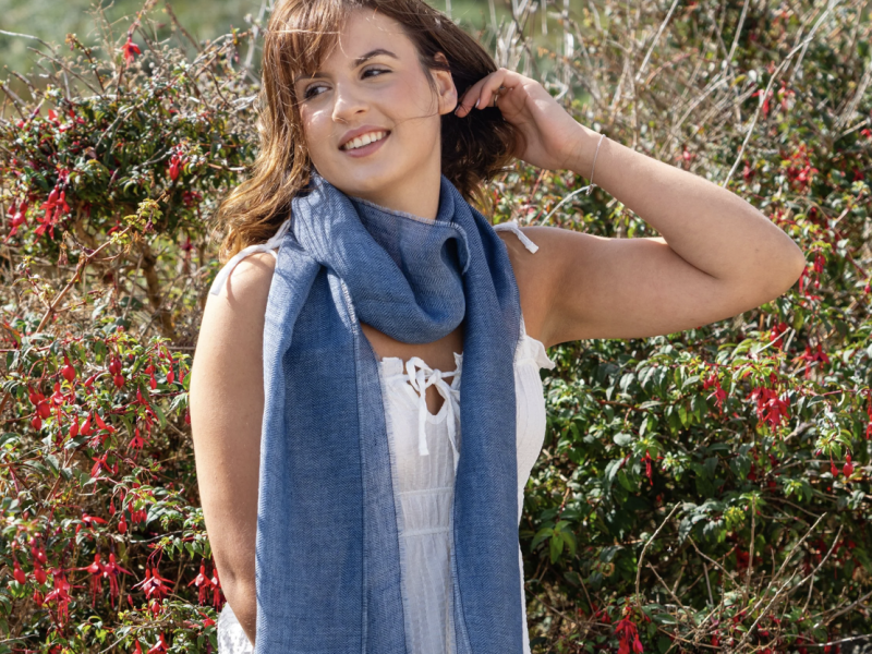 McNutt linnen scarf Herringbone