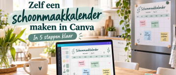 Zelf een schoonmaakkalender maken in Canva: in 5 stappen klaar