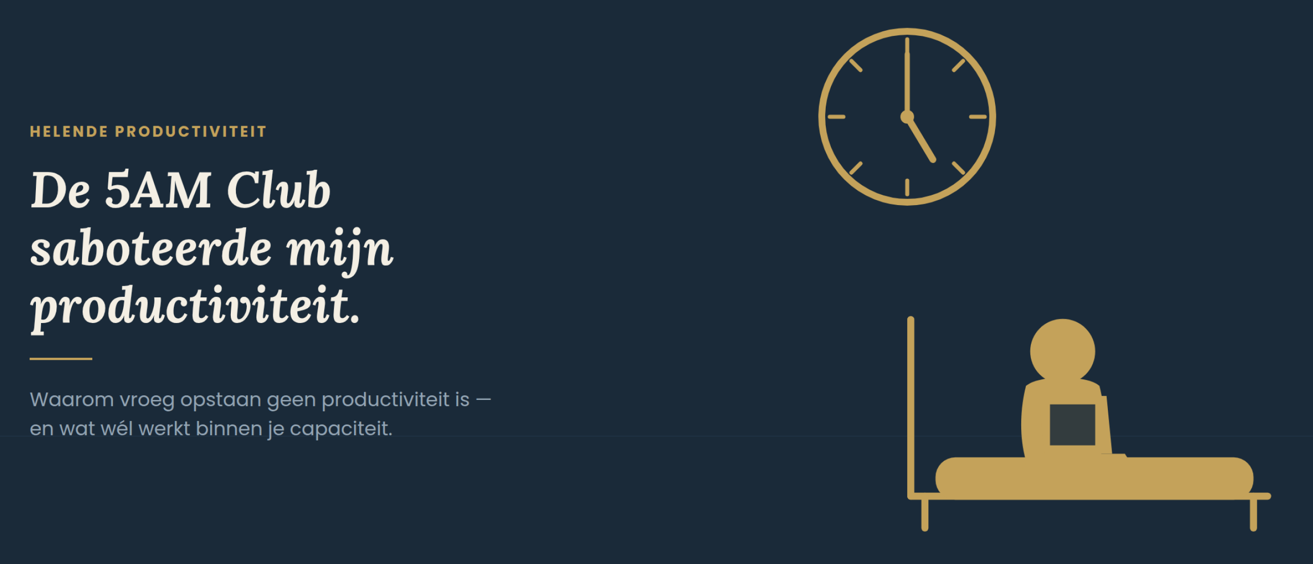 De 5 AM Club saboteerde mijn productiviteit