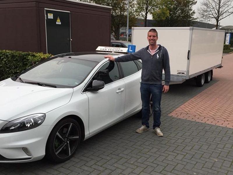 Dik de Ruiter - Rijbewijs BE rijbewijs, rijbewijs be, geslaagd, altena verkeersopleidingen, rijschool, regio altena
