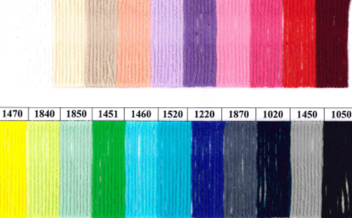 GB Wolle Cotton 8 haakkatoen kleurkaart GB Wolle Cotton 8 haakkatoen kleurkaart