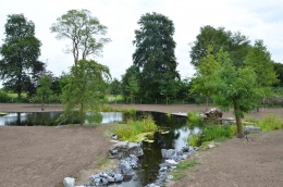 wensen en behoeften droomtuin drone foto van groot landgoed