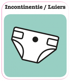 (Incontinentie) luier sticker (Incontinentie) luier sticker