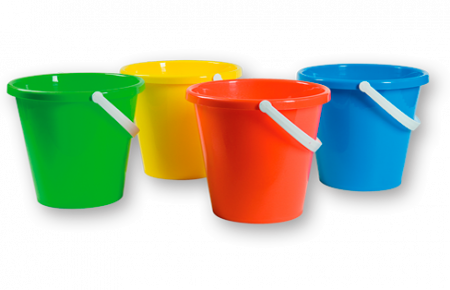2,5 liter speelgoed emmers in diverse kleuren 2,5 liter speelgoed emmers in diverse kleuren