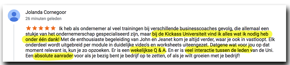 Positieve reactie Jolanda_lsob.nl Universiteit Positieve reactie Jolanda_lsob.nl Universiteit