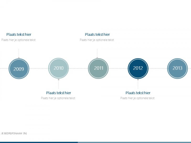 Tijdlijn - PowerPoint slide-bibliotheek Tijdlijn - PowerPoint slide-bibliotheek