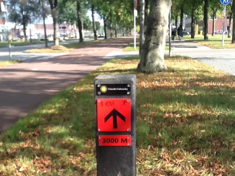Sport route bewegwijzering Sport route bewegwijzering