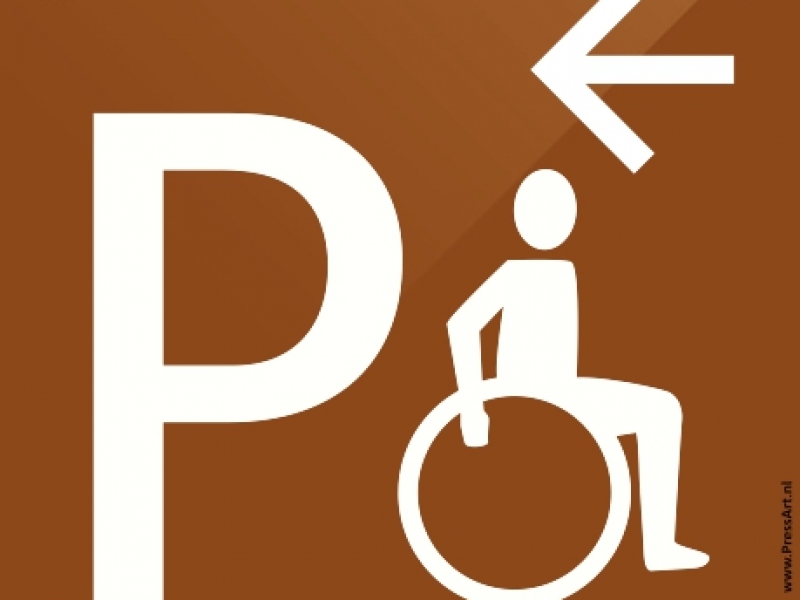bewegwijzering voor minder validen met pictogrambordjes bewegwijzering voor minder validen met pictogrambordjes