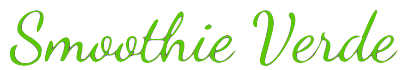 Smoothie Verde Não é uma dieta, é um estilo de vidaa