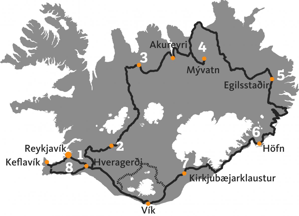 Travel2iceland - Door en Rond IJsland - 9 d Ijsland Rondreis per 4x4 huurwagen