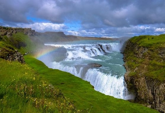 Gullfoss waterval Golden Circle IJsland